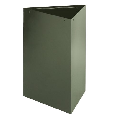 Safco Trifecta 15 Gallon Waste Receptacle 26 Inch Base Only, Charcoal Gray